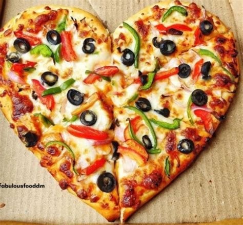 dominos heart pizza
